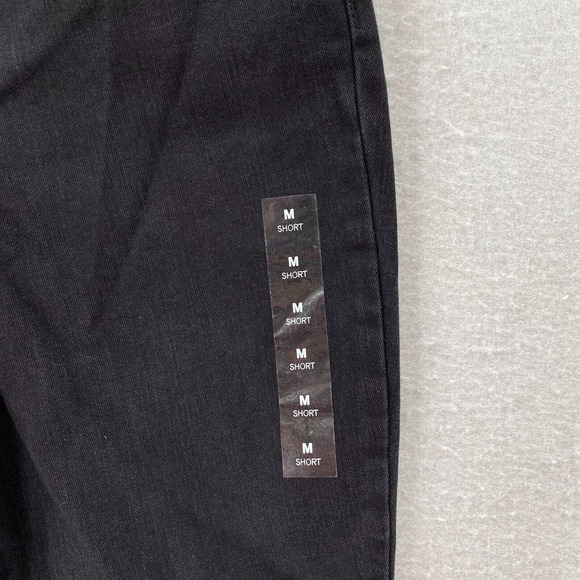 NWT M Jeans by Maurices Jeans Womens MEDIUM Short‎ High Rise Skinny Black Denim - Picture 4 of 14